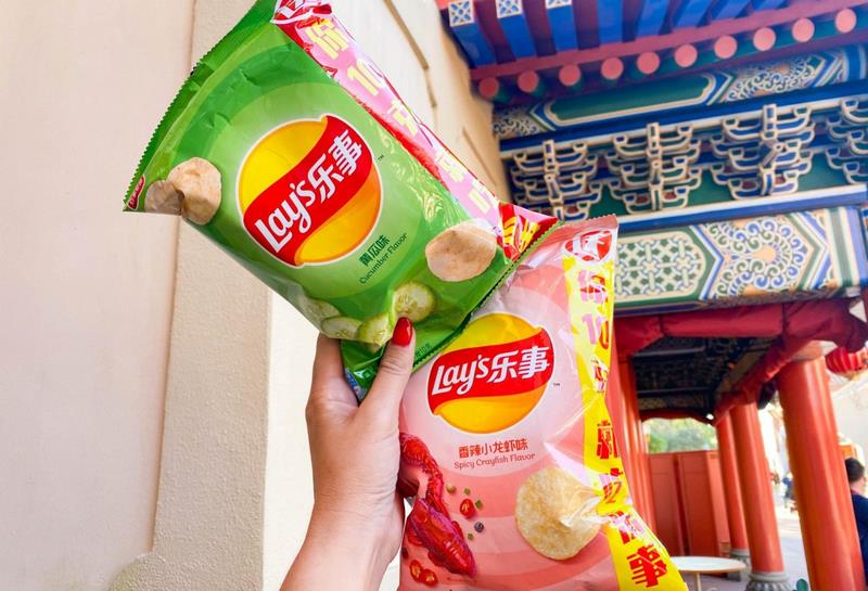 Упаковка чипсов Lay’s в Китае