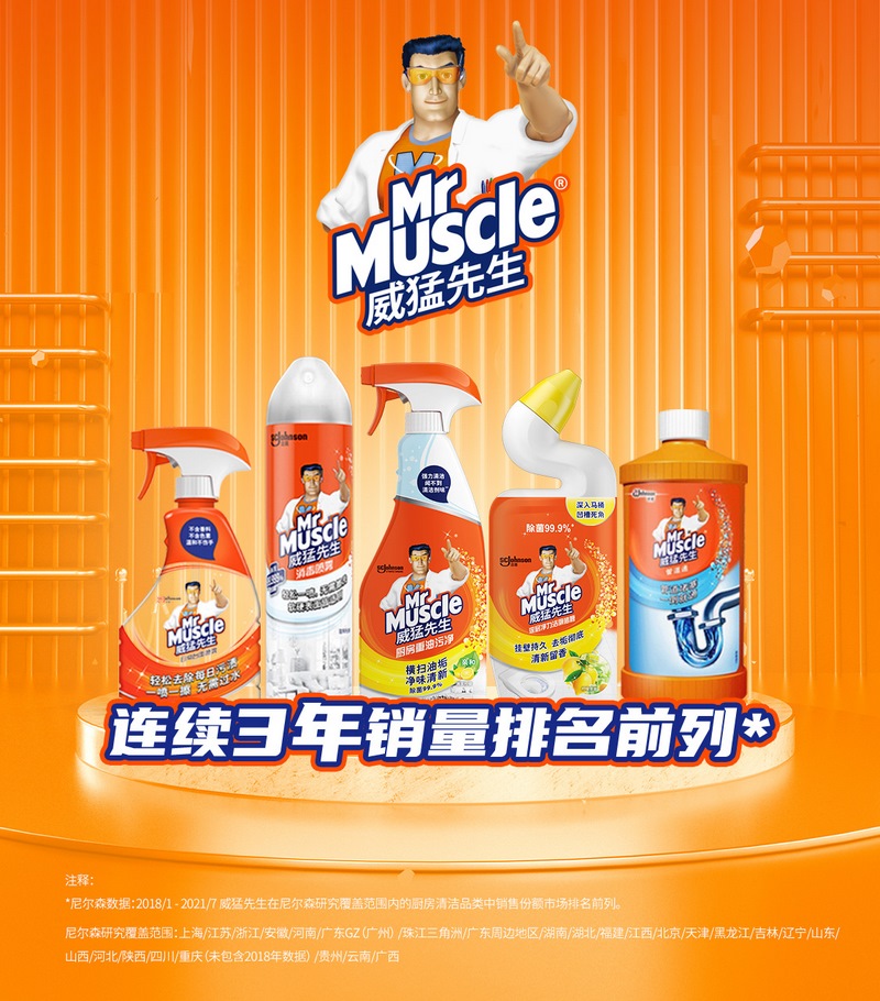 Реклама Mr. Muscle в Китае